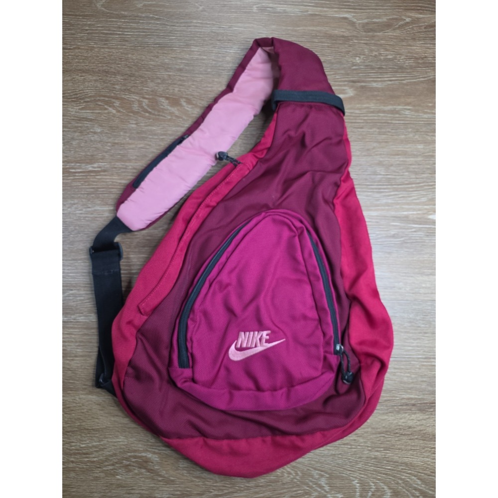 Vintage 2003 Nike Sling Backpack Red/pink Y2K Crossbody One Strap Logo Bag Sport